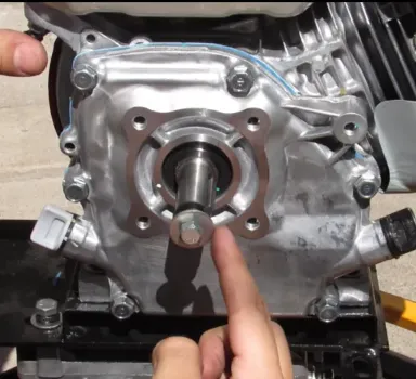 Guía del eje del motor en el eje del motor